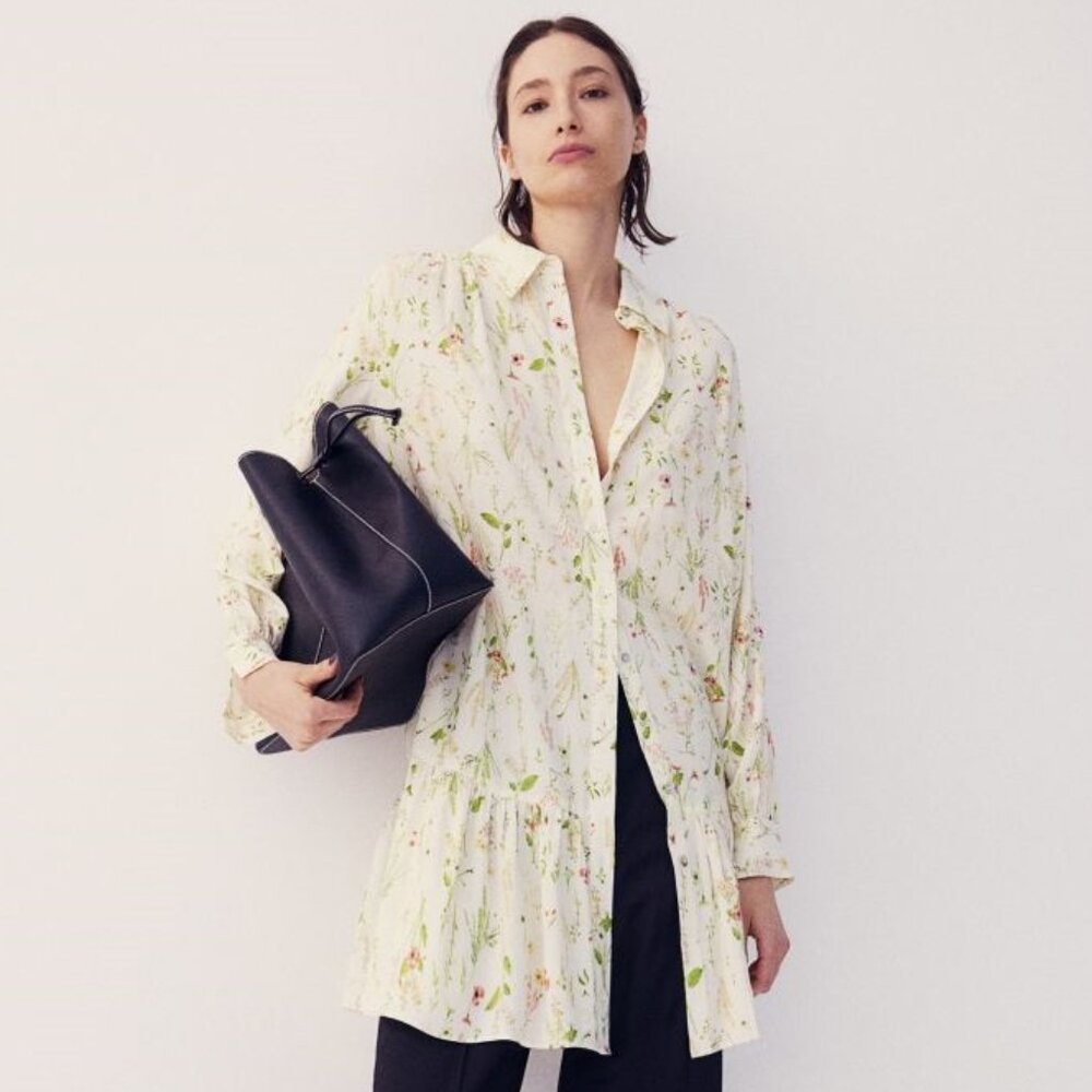 Floral White Dress